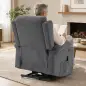 Sillón Relax Reclinable Eléctrico Levanta Personas con 8 Puntos Masaje y Calor Lumbar Puerto USB Mando Reposapiés Gris Sillón Relax Reclinable Eléctrico Levanta Personas con 8 Puntos Masaje y Calor Lumbar Puerto USB Mando Reposapiés Gris