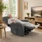 Sillón Relax Reclinable Eléctrico Levanta Personas con 8 Puntos Masaje y Calor Lumbar Puerto USB Mando Reposapiés Gris Sillón Relax Reclinable Eléctrico Levanta Personas con 8 Puntos Masaje y Calor Lumbar Puerto USB Mando Reposapiés Gris