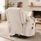 Sillón Relax Reclinable Eléctrico Levanta Personas con 8 Puntos Masaje y Calor Lumbar Puerto USB Mando Reposapiés Crema Sillón Relax Reclinable Eléctrico Levanta Personas con 8 Puntos Masaje y Calor Lumbar Puerto USB Mando Reposapiés Crema