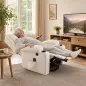 Sillón Relax Reclinable Eléctrico Levanta Personas con 8 Puntos Masaje y Calor Lumbar Puerto USB Mando Reposapiés Crema Sillón Relax Reclinable Eléctrico Levanta Personas con 8 Puntos Masaje y Calor Lumbar Puerto USB Mando Reposapiés Crema