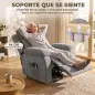 Sillón Relax Reclinable Eléctrico Levanta Personas con 8 Puntos Masaje y Calor Lumbar Puerto USB Mando Reposapiés Gris Sillón Relax Reclinable Eléctrico Levanta Personas con 8 Puntos Masaje y Calor Lumbar Puerto USB Mando Reposapiés Gris