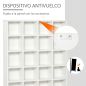 Estantería para 456 CDs y 336 DVDs con 24 Compartimentos Estantes Ajustables para Salón Oficina 89x20x130,5 cm Blanco Estantería para 456 CDs y 336 DVDs con 24 Compartimentos Estantes Ajustables para Salón Oficina 89x20x130,5 cm Blanco