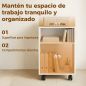 Mueble para Impresora con Ruedas 2 Estantes Abiertos para Documentos Tamaño A4 para Oficina en Casa Blanco Mueble para Impresora con Ruedas 2 Estantes Abiertos para Documentos Tamaño A4 para Oficina en Casa Blanco