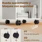 Mueble para Impresora con Ruedas 2 Estantes Abiertos para Documentos Tamaño A4 para Oficina en Casa Blanco Mueble para Impresora con Ruedas 2 Estantes Abiertos para Documentos Tamaño A4 para Oficina en Casa Blanco
