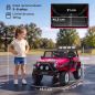 Coche Eléctrico para Niños 2 Plazas 12V Todoterreno Batería de Litio Control Remoto 2,4G 2 Motores Suspensión Rosa