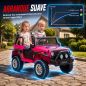 Coche Eléctrico para Niños 2 Plazas 12V Todoterreno Batería de Litio Control Remoto 2,4G 2 Motores Suspensión Rosa