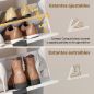 Zapatero Estrecho con 4 Cajones Abatibles y Divisores Ajustables para 8-16 Pares Blanco Zapatero Estrecho con 4 Cajones Abatibles y Divisores Ajustables para 8-16 Pares Blanco