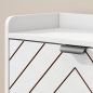 Zapatero Estrecho con 4 Cajones Abatibles y Divisores Ajustables para 8-16 Pares Blanco Zapatero Estrecho con 4 Cajones Abatibles y Divisores Ajustables para 8-16 Pares Blanco