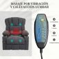 Sillón Relax Reclinable Eléctrico Levanta Personas con Masaje y Calor Lumbar Asiento con Muelles Puerto USB de Chenilla