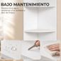 Estantería Esquinera de 5 Niveles con Estantes y Armario para Sala de Estar Dormitorio 29,5x29,5x158 cm Blanco Estantería Esquinera de 5 Niveles con Estantes y Armario para Sala de Estar Dormitorio 29,5x29,5x158 cm Blanco