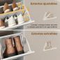Zapatero Estrecho con 4 Cajones Abatibles Divisores Ajustables Puertas Shaker para 12-16 Pares 105x24x89,5 cm Blanco Zapatero Estrecho con 4 Cajones Abatibles Divisores Ajustables Puertas Shaker para 12-16 Pares 105x24x89,5 cm Blanco