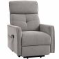 Sillón Relax Reclinable Eléctrico Levanta Personas con 2 Puntos Masaje Asiento con Muelles Reposapiés de Chenilla Gris Sillón Relax Reclinable Eléctrico Levanta Personas con 2 Puntos Masaje Asiento con Muelles Reposapiés de Chenilla Gris