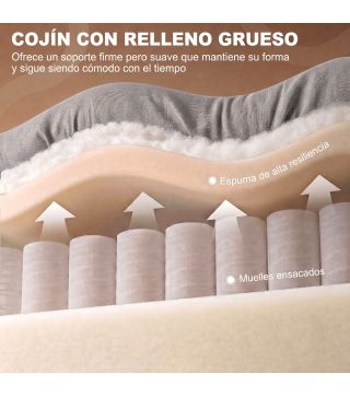 Sillón Relax Reclinable Eléctrico Levanta Personas con 2 Puntos Masaje Asiento con Muelles Reposapiés de Chenilla Gris