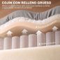 Sillón Relax Reclinable Eléctrico Levanta Personas con 2 Puntos Masaje Asiento con Muelles Reposapiés de Chenilla Gris Sillón Relax Reclinable Eléctrico Levanta Personas con 2 Puntos Masaje Asiento con Muelles Reposapiés de Chenilla Gris