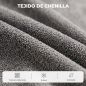 Sillón Relax Reclinable Eléctrico Levanta Personas con 2 Puntos Masaje Asiento con Muelles Reposapiés de Chenilla Gris Sillón Relax Reclinable Eléctrico Levanta Personas con 2 Puntos Masaje Asiento con Muelles Reposapiés de Chenilla Gris