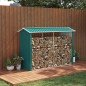 Casetilla para Leña de Acero Galvanizado Leñero Exterior Cobertizo de Almacenamiento de Troncos con Techo para Jardín Terraza 24 Casetilla para Leña de Acero Galvanizado Leñero Exterior Cobertizo de Almacenamiento de Troncos con Techo para Jardín Terraza 24