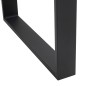 Conjunto de 2 Patas para Mesa Patas de Diseño Rectangular con Tornillos Incluidos para Mesa DIY 60x72 cm Negro