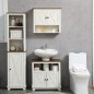 Mueble para Debajo del Lavabo de Madera Armario de Baño de Suelo Mueble Bajo Lavabo Pie con 2 Puertas 60x30x60 cm Blanco Mueble para Debajo del Lavabo de Madera Armario de Baño de Suelo Mueble Bajo Lavabo Pie con 2 Puertas 60x30x60 cm Blanco