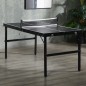 Mesa de Ping Pong Plegable con Marco de Aluminio y Red para Interiores y Exteriores 152x76x72 cm Negro