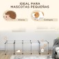Valla para Mascotas DIY con 20 Paneles Parque para Animales Pequeños Jaula Modular para Cobayas 175x70x45 cm Blanco