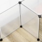 Valla para Mascotas DIY con 20 Paneles Parque para Animales Pequeños Jaula Modular para Cobayas 175x70x45 cm Blanco