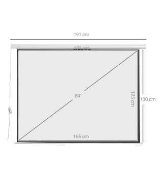 Pantalla del Proyector Eléctrica