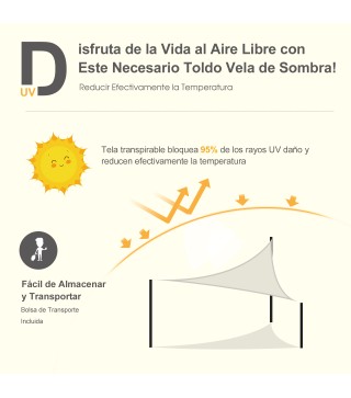 Toldo Vela Triangular