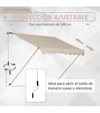 Toldo Manual Plegable