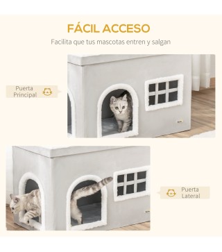 Casa Plegable para Gatos