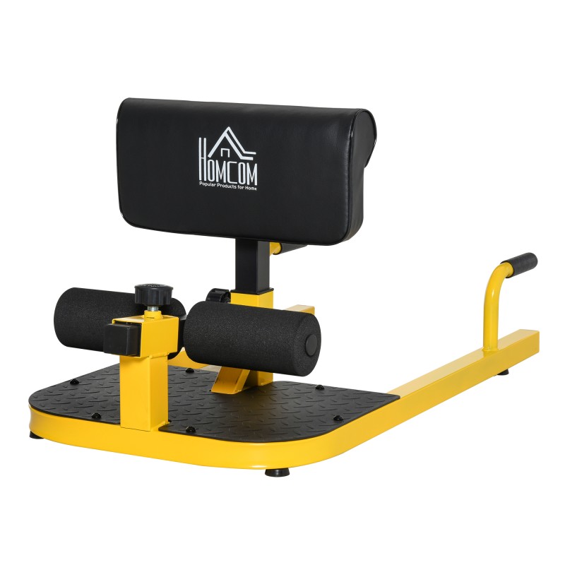 3-en-1 Máquina Equipo de Sentadilla para Ejercicios Abdominales Tablero Supino Multifuncional Máquina de Piernas Ayuda en Cuclil