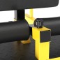 3-en-1 Máquina Equipo de Sentadilla para Ejercicios Abdominales Tablero Supino Multifuncional Ayuda en Cuclillas Equipo Amarillo