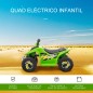 Quad Eléctrico para Niños de 18-36 Meses Vehículo Eléctrico Cuatrimoto a Batería 6V con Avance y Retroceso Carga Máx. 20 kg 72x4