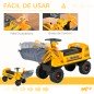 Camion Correpasillos Tractor sin Pedales para Niños de 2-3 Años con Pala Excavadora Espacio de Almacenaje Oculto y Bocina 70x26x Camion Correpasillos Tractor sin Pedales para Niños de 2-3 Años con Pala Excavadora Espacio de Almacenaje Oculto y Bocina 70x26x