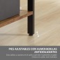 Estantería Librería de 4 Niveles con 8 Compartimentos de Almacenamiento Estilo Industrial para Sala de Estar Oficina Dormitorio