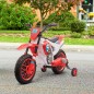 Moto Eléctrica para Niños de +3 Años 12V Moto de Juguete Infantil con 2 Ruedas de Equilibrio Velocidad 3-8 km/h Arranque Suave 1