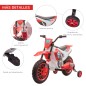 Moto Eléctrica para Niños de +3 Años 12V Moto de Juguete Infantil con 2 Ruedas de Equilibrio Velocidad 3-8 km/h Arranque Suave 1
