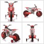 Moto Eléctrica para Niños de +3 Años 12V Moto de Juguete Infantil con 2 Ruedas de Equilibrio Velocidad 3-8 km/h Arranque Suave 1