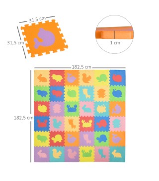 Alfombra Puzzle para Bebés