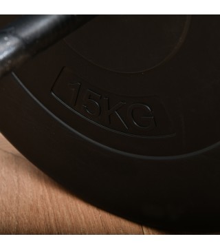 Barra de Pesas con 8 Discos