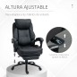 Silla de Oficina Ergonómica Silla de Escritorio Ajustable en Altura con Respaldo Inclinable hasta 130° Función Basculante y Resp