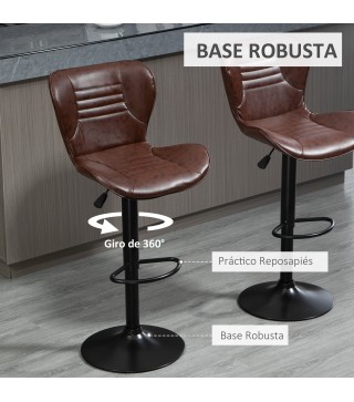 Juego de 2 Taburetes de Bar