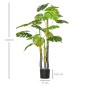 Árbol Tropical Decorativo Altura 120 cm con 20 Hojas para Hogar Salón Dormitorio Verde