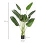 Planta Artificial Bananera de 160 cm con Maceta y 10 Hojas Realistas Planta Tropical Sintética para Decoración en Interior y Ext Planta Artificial Bananera de 160 cm con Maceta y 10 Hojas Realistas Planta Tropical Sintética para Decoración en Interior y Ext