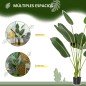 Planta Artificial Bananera de 160 cm con Maceta y 10 Hojas Realistas Planta Tropical Sintética para Decoración en Interior y Ext Planta Artificial Bananera de 160 cm con Maceta y 10 Hojas Realistas Planta Tropical Sintética para Decoración en Interior y Ext