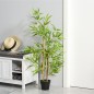 Planta Artificial de Bambú 120 cm Árbol Artificial en Maceta Decorativa para Interior Hogar Ø15,5x120 cm Verde