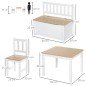 Mesa y Sillas Infantiles de 4 Piezas Mesa Infantil con 2 Sillas y Banco con Almacenaje Juego de Muebles para Actividades para Ni Mesa y Sillas Infantiles de 4 Piezas Mesa Infantil con 2 Sillas y Banco con Almacenaje Juego de Muebles para Actividades para Ni