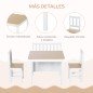 Mesa y Sillas Infantiles de 4 Piezas Mesa Infantil con 2 Sillas y Banco con Almacenaje Juego de Muebles para Actividades para Ni Mesa y Sillas Infantiles de 4 Piezas Mesa Infantil con 2 Sillas y Banco con Almacenaje Juego de Muebles para Actividades para Ni