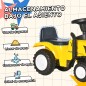 Tractor para Niños de 12-36 Meses con Remolque Extraíble Coche Correpasillos con Bocina Faros Pala Asiento de Suelo 25 cm y Rast