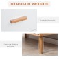 Cómoda de Madera con 3 Cajones Cajonera Armario Auxiliar de Almacenamiento Moderna con Patas Elevadas para Dormitorio Salón 80x3