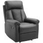 Sillón Relax Reclinable hasta 150° Tapizado en PU Butaca de Salón con Reposapiés Retráctil Respaldo Alto Resposabrazos para Dorm Sillón Relax Reclinable hasta 150° Tapizado en PU Butaca de Salón con Reposapiés Retráctil Respaldo Alto Resposabrazos para Dorm